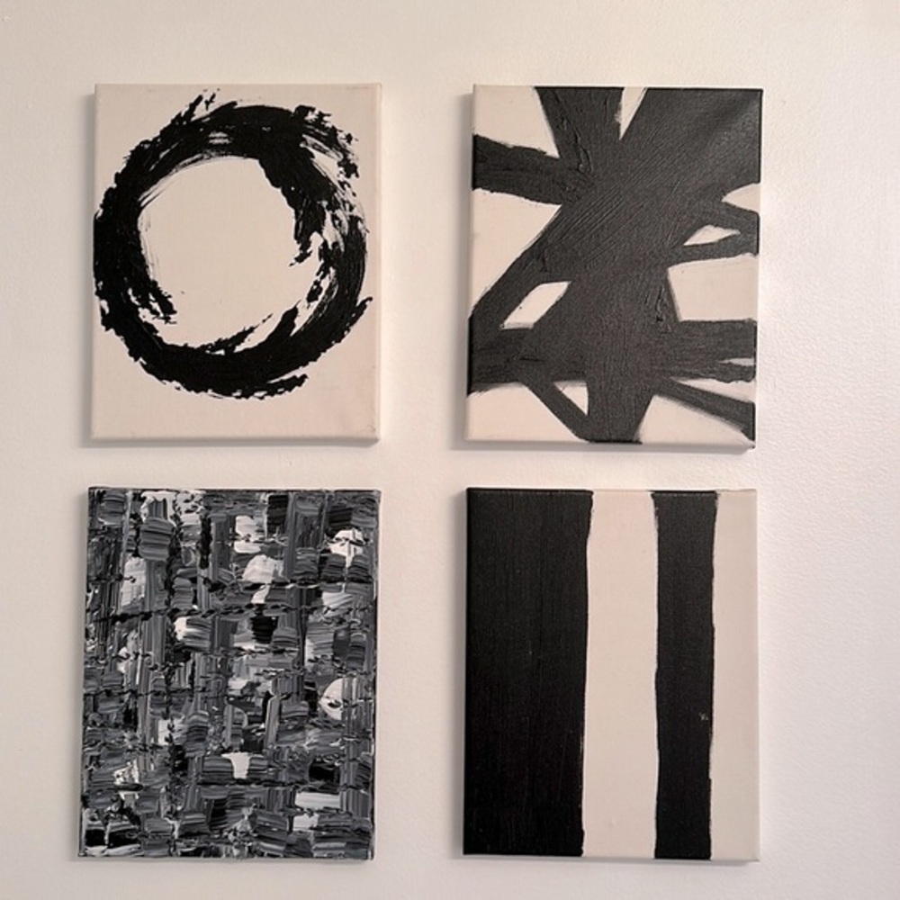 4-set Abstract Painting Canvas